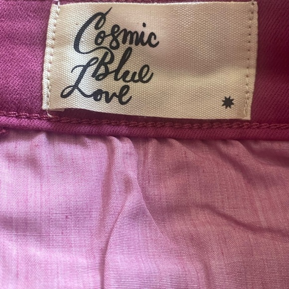 Cosmic Blue Love NWT Pants Cotton Spandex Blend Women’s Size 32 - Picture 8 of 9